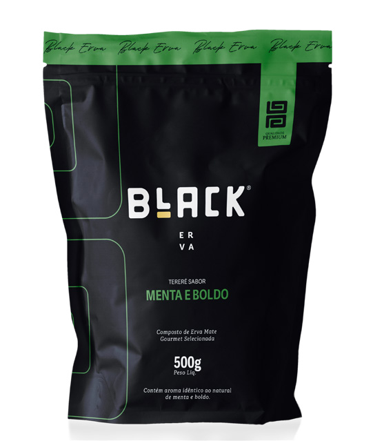 Embalagem Black Erva MENTA E BOLDO