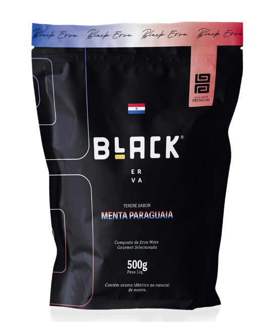 Embalagem Black Erva MENTA PARAGUAIA
