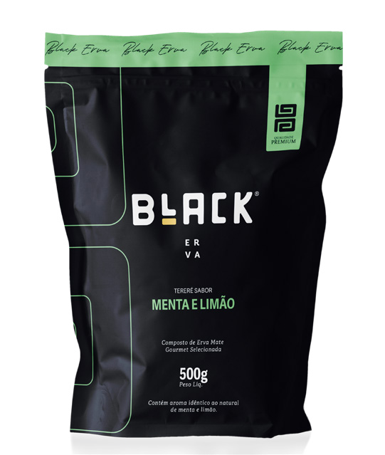 Embalagem Black Erva MENTA E LIMÃO